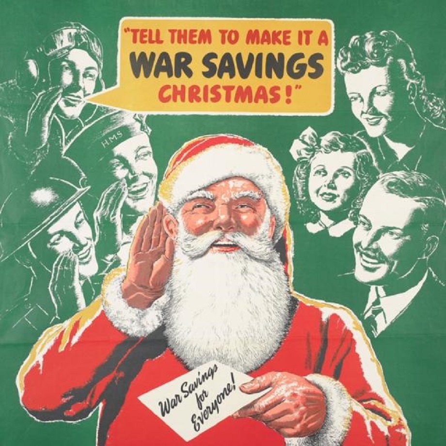 Christmas war savings poster
